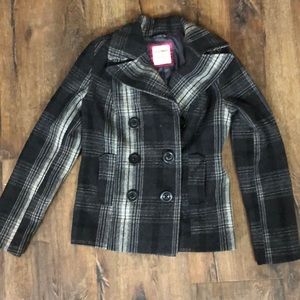 XS Old Navy Black and White Coat